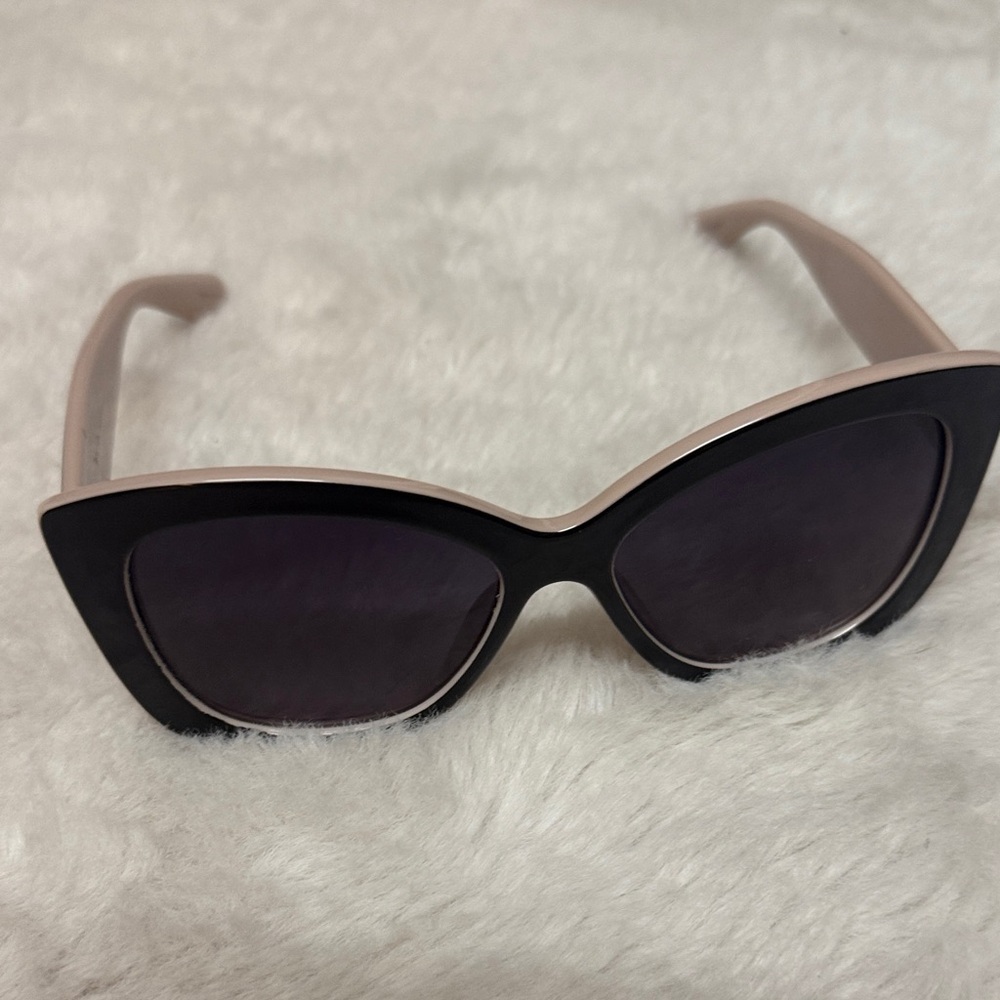 LC Lauren Conrad Black and Pink Cat-Eye Sunglasses